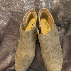 LifeStride light brown zipper bootie